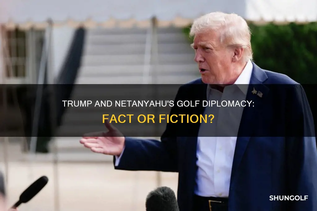 did trump golf with netanyahu