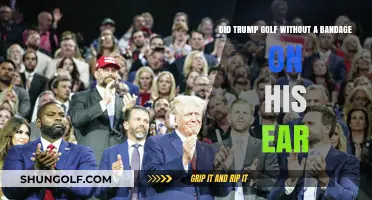 Trump's Golf Outing: Was His Ear Bandage-Free?