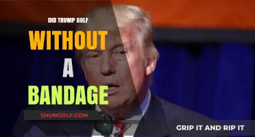 Trump's Golf Outing: Bandage-Free or Hidden Under Wraps?