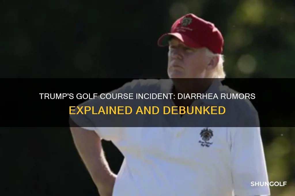 did trump have diarrhea on golf course