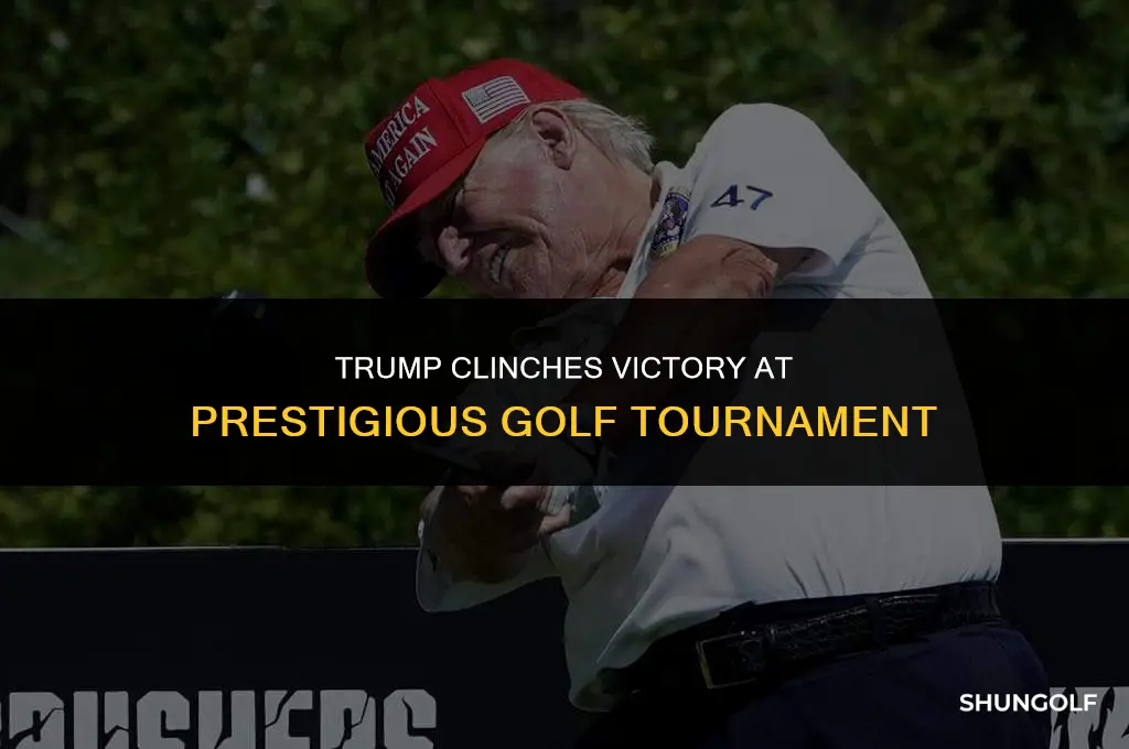 did trump just win a golf tournament