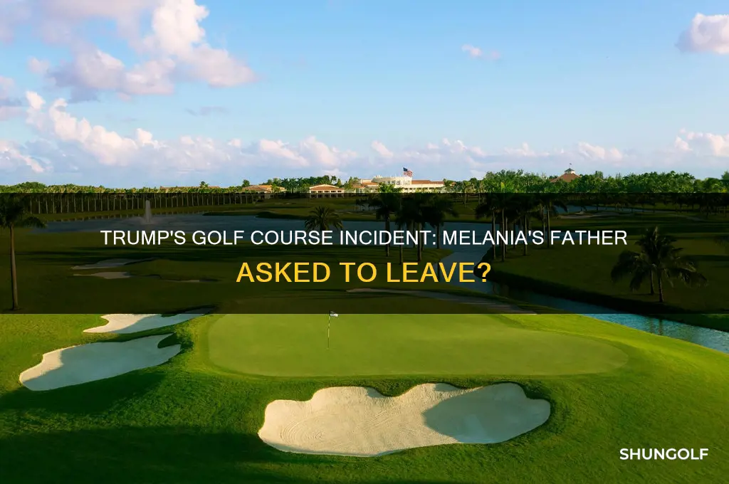 did trump kick melania