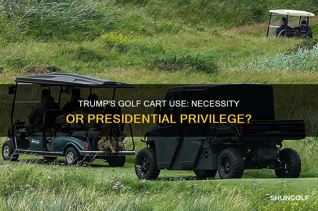 did trump need a golf cart