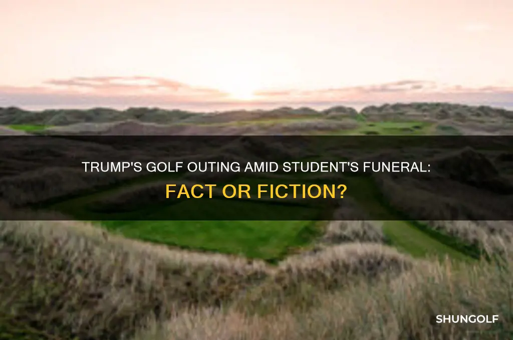 did trump play golf during student