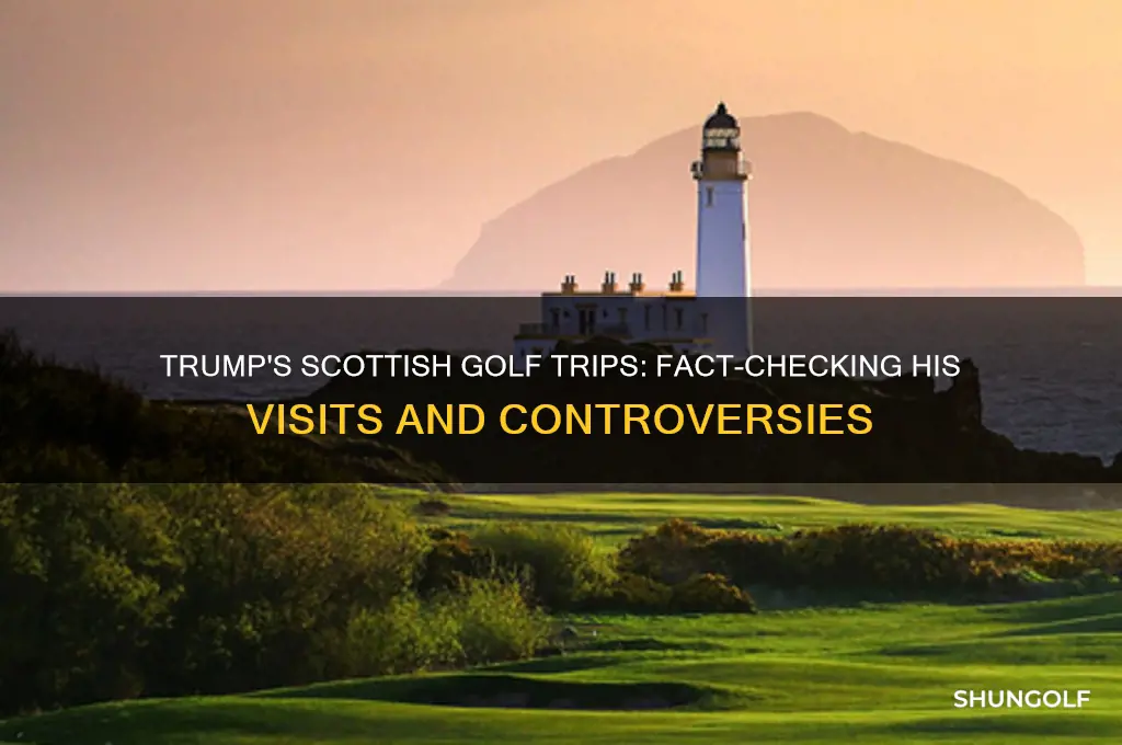 did trump play golf in scotland