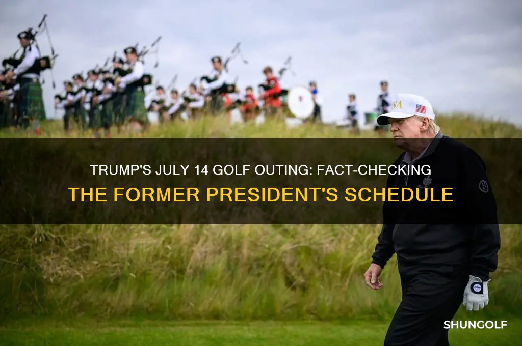 did trump play golf july 14