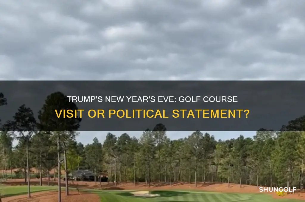 did trump play golf on new years eve