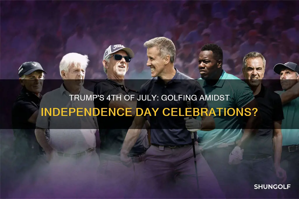 did trump play golf on the 4th of july