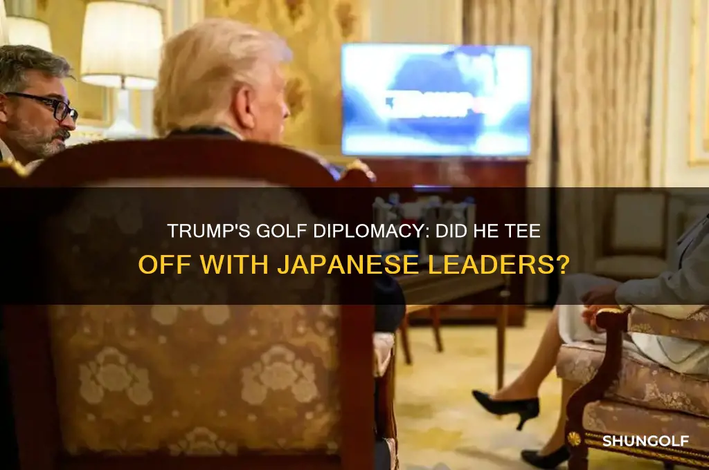did trump play golf with japanese