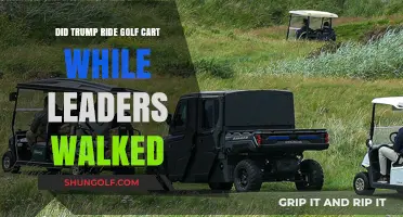 Trump's Golf Cart Ride: A Diplomatic Stroll or Lazy Move?