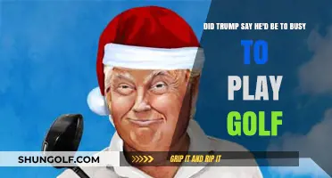 Trump's Golf Habit: Too Busy to Play or Just an Excuse?