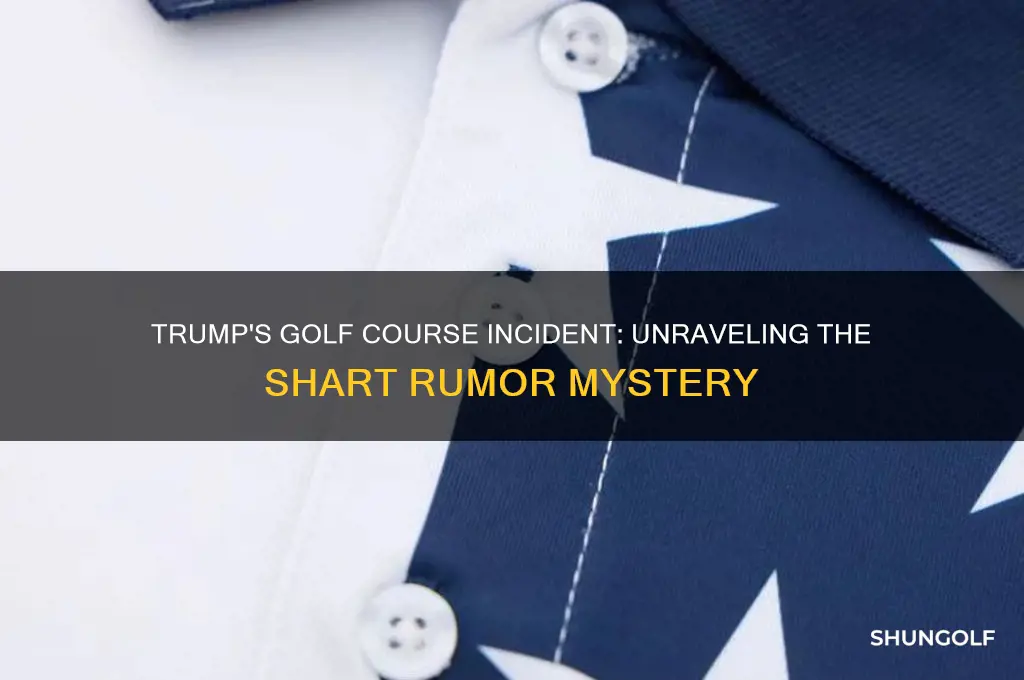 did trump shart on golf course