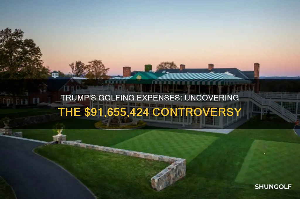 did trump spend 91 655 424 on golfing