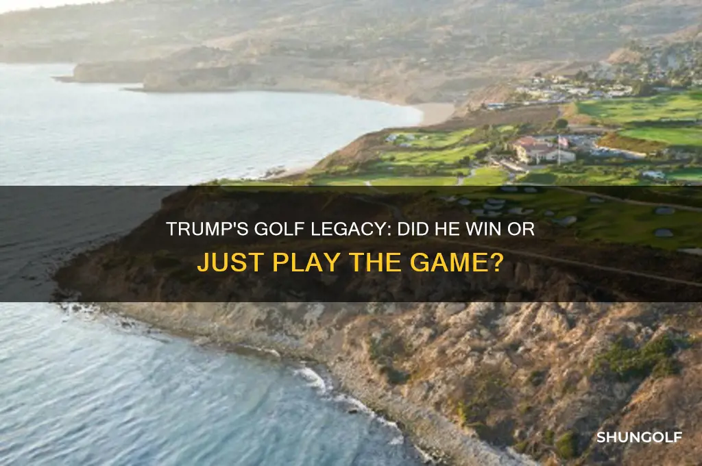 did trump win golf