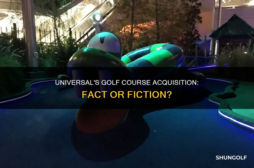 did universal buy the golf course