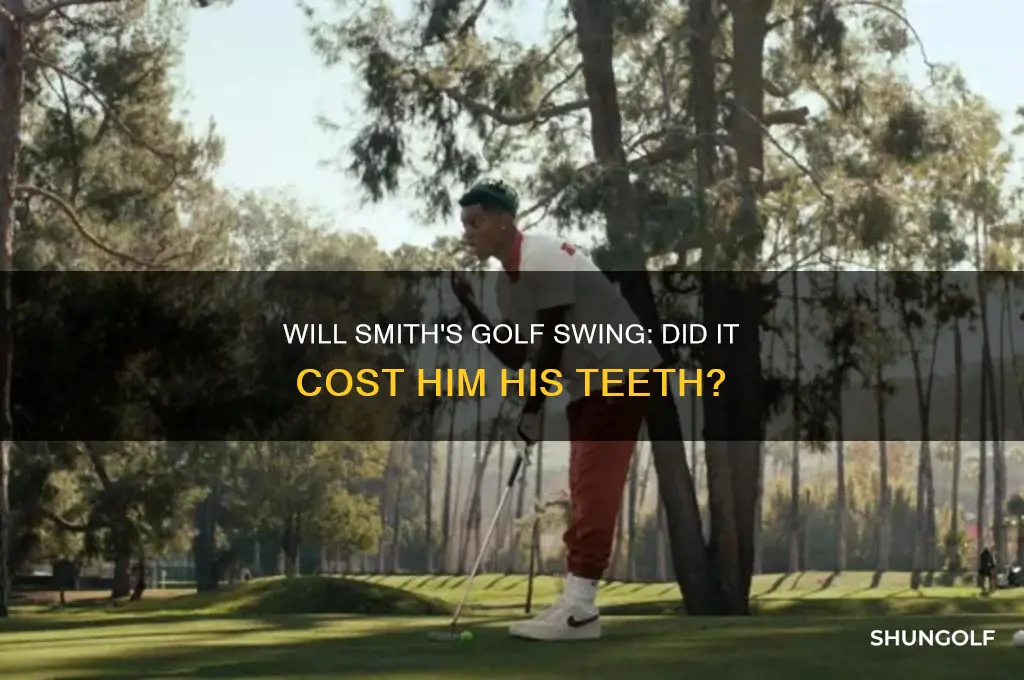 did will smith get his teeth knocked out playing golf
