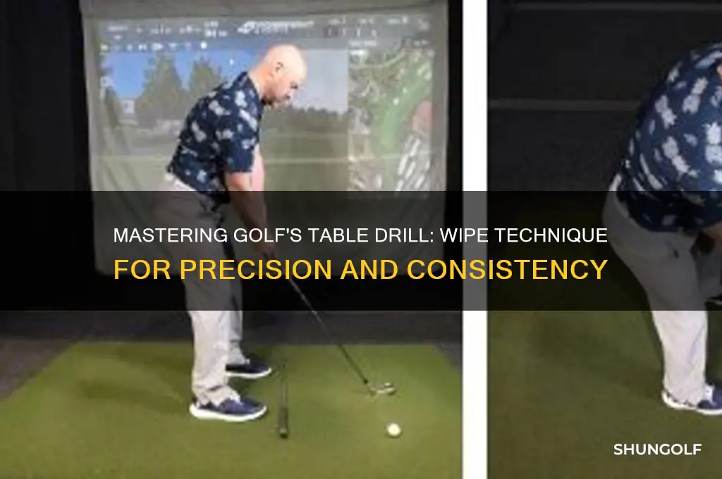 did you wipe the table drill golf