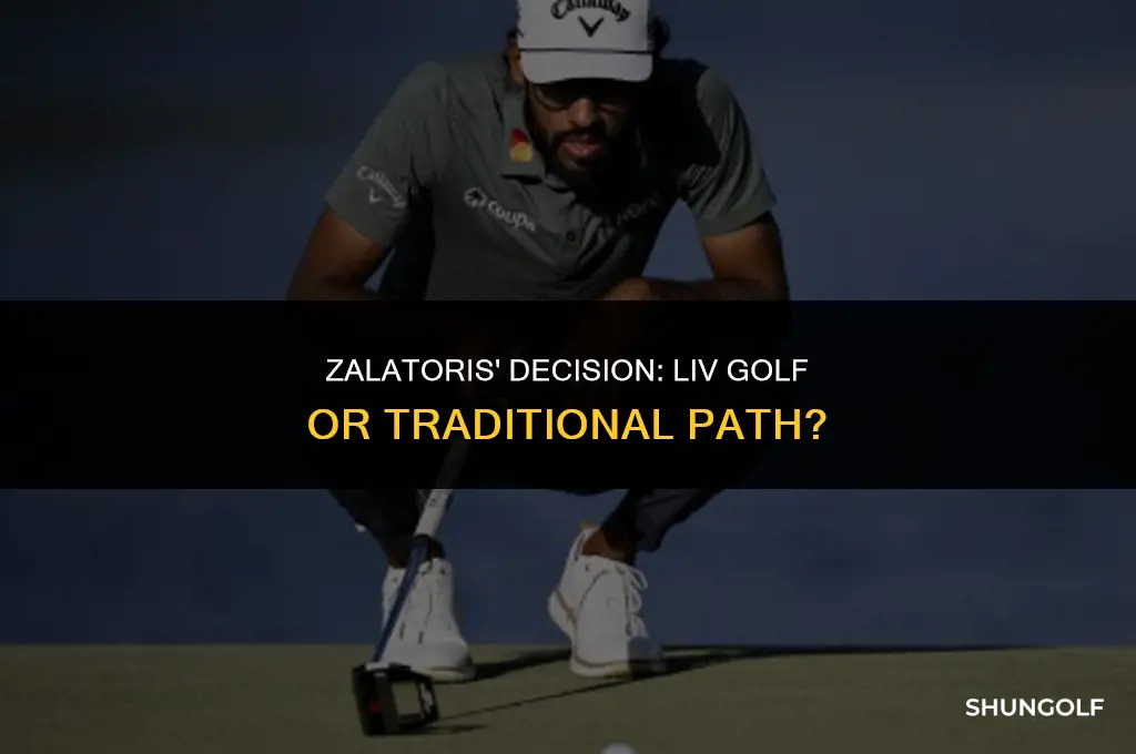 did zalatoris join liv golf