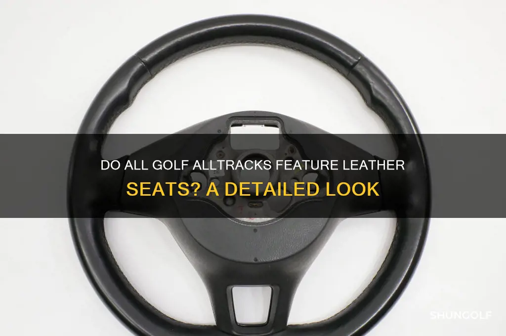 do all golf alltracks come with leather seats