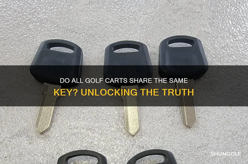 do all golf carts have the same key