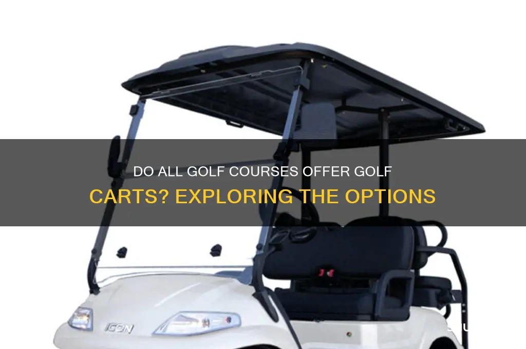 do all golf corses have golf carts