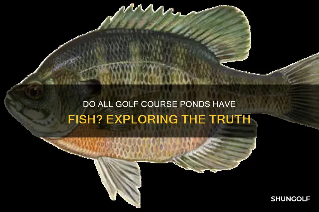 do all golf course ponds have fish