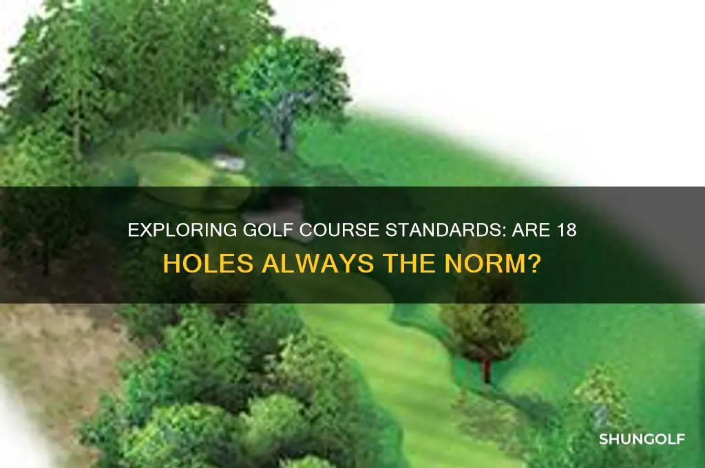 do all golf courses have 18 holes