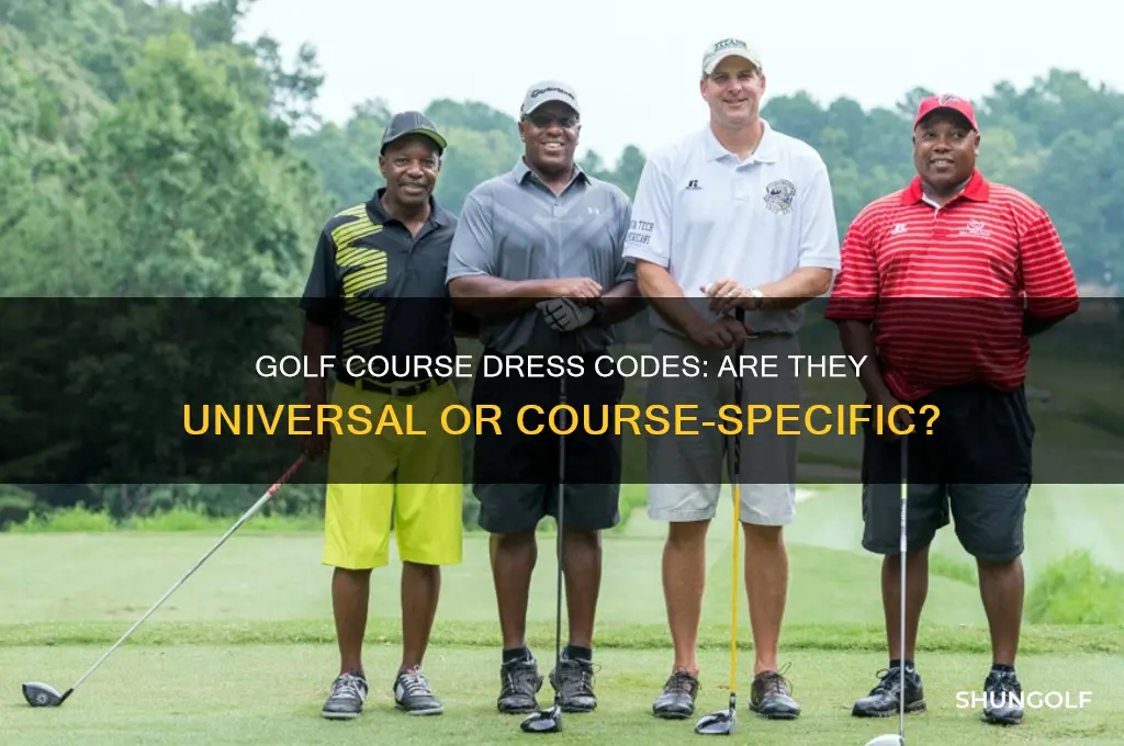 do all golf courses have a dress code