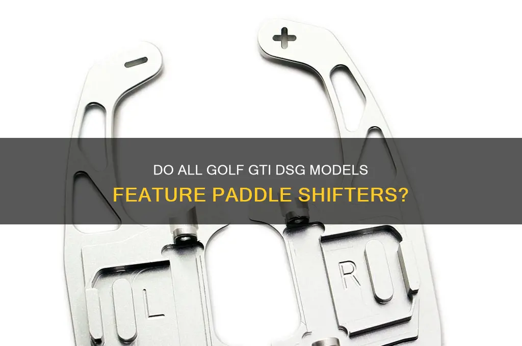 do all golf gti dsg have paddle shift