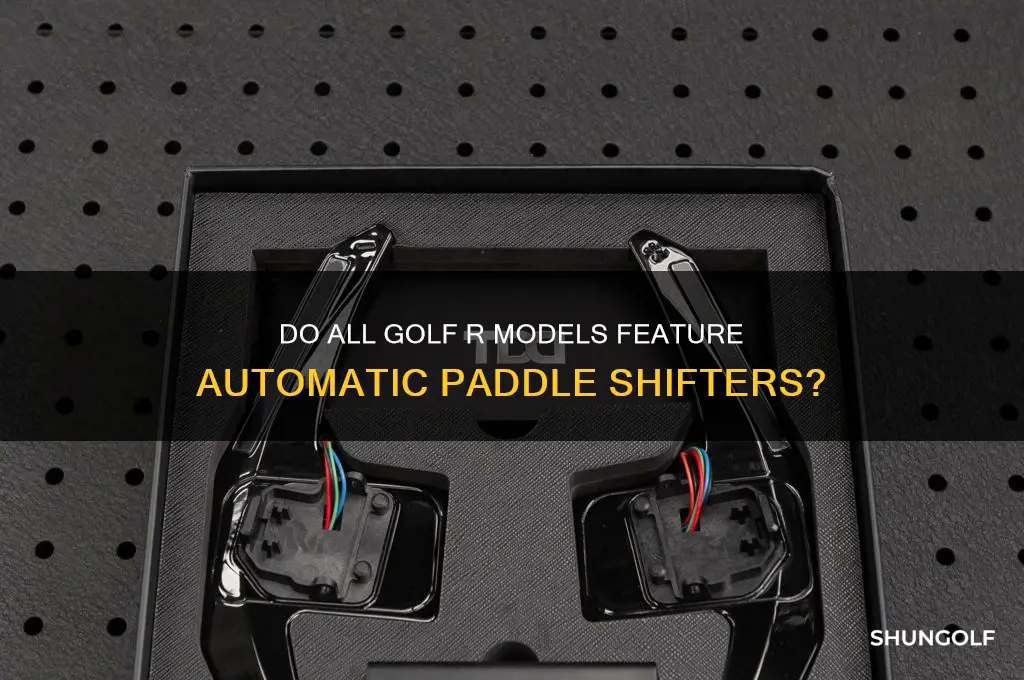do all golf r have automatic paddle shifters