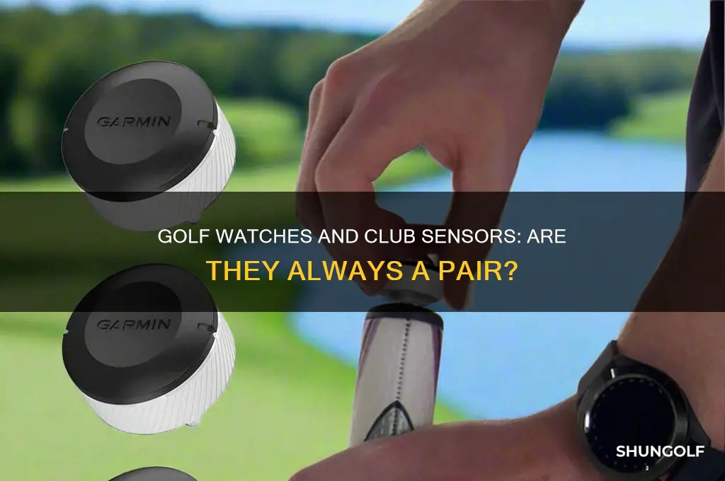 do all golf watches require a sensor on golf club