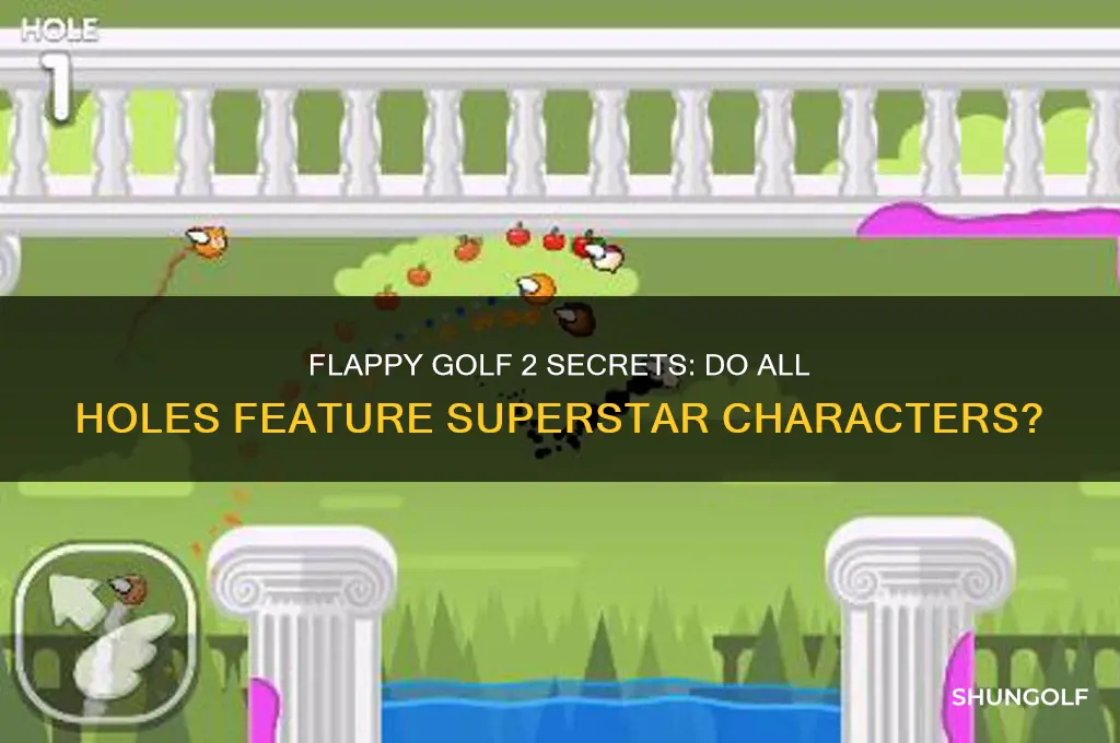 do all holes have superstar in flappy golf 2