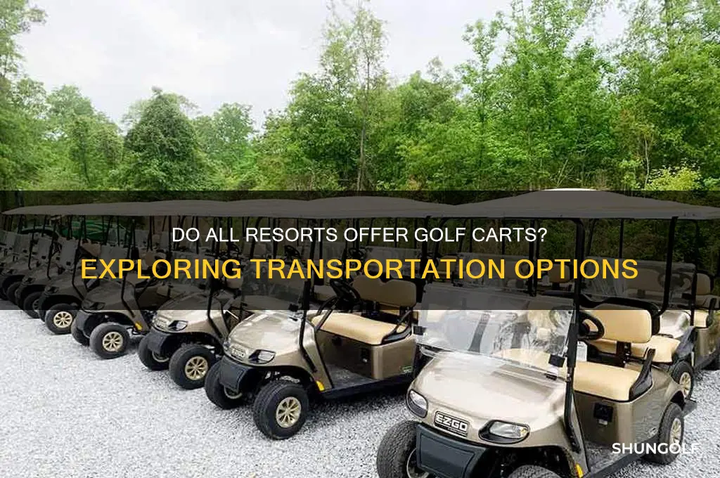 do all resorts have golf carts