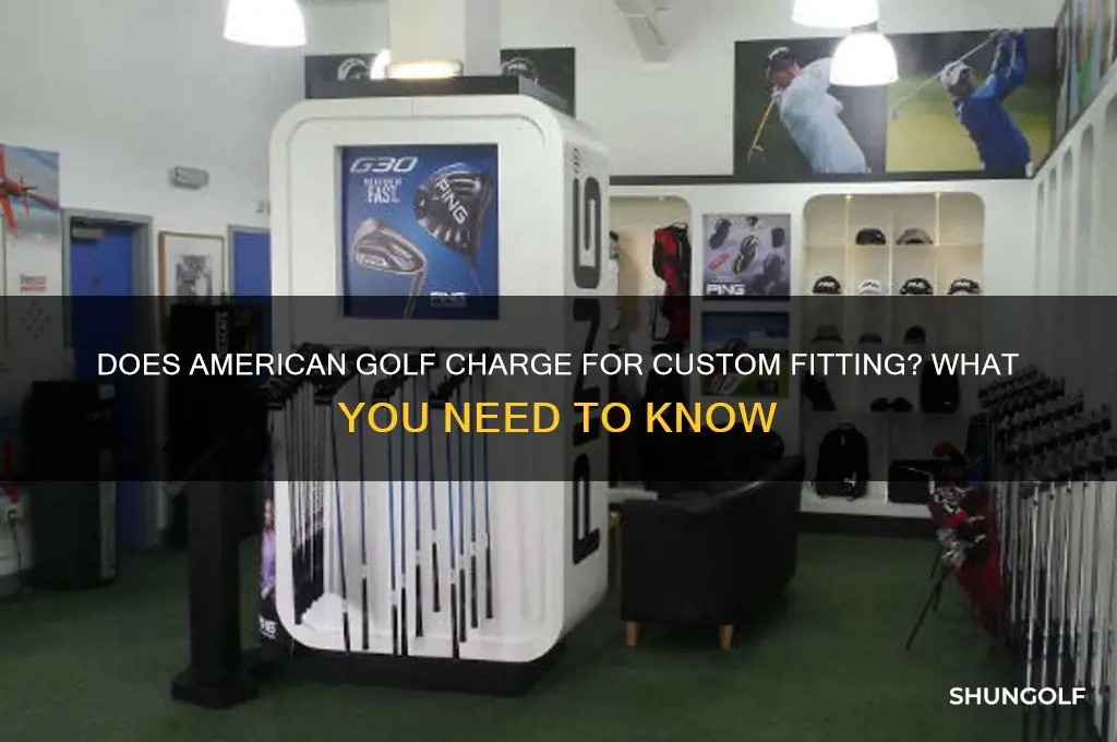 do american golf charge for custom fitting