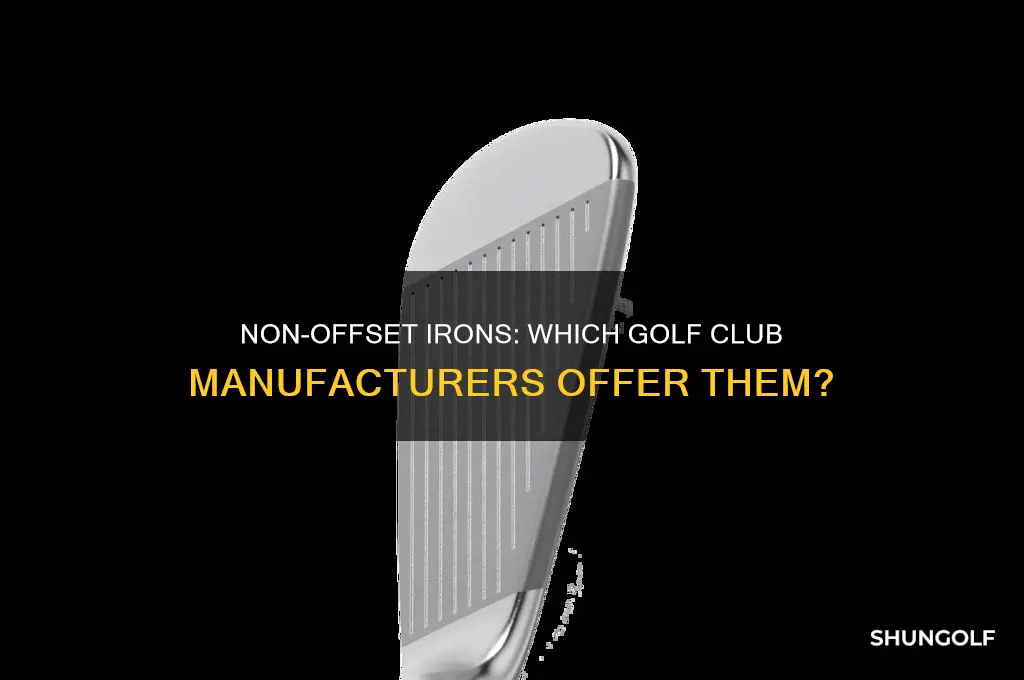 do any golf club manufacturers offer non-offset irons