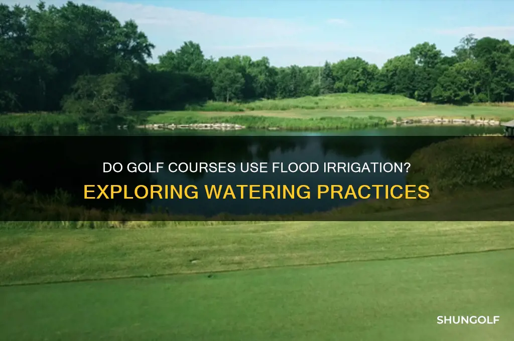 do any golf courses use flood irrigation