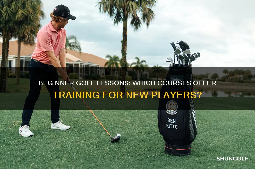 do any of these golf courses offer lessons for beginners