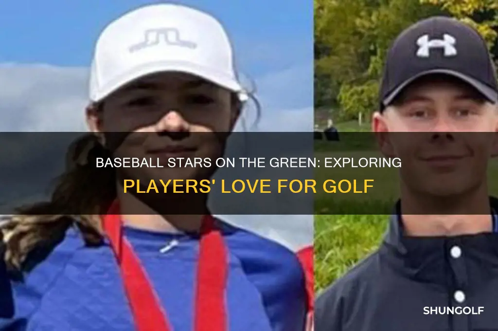 do baseball players play golf