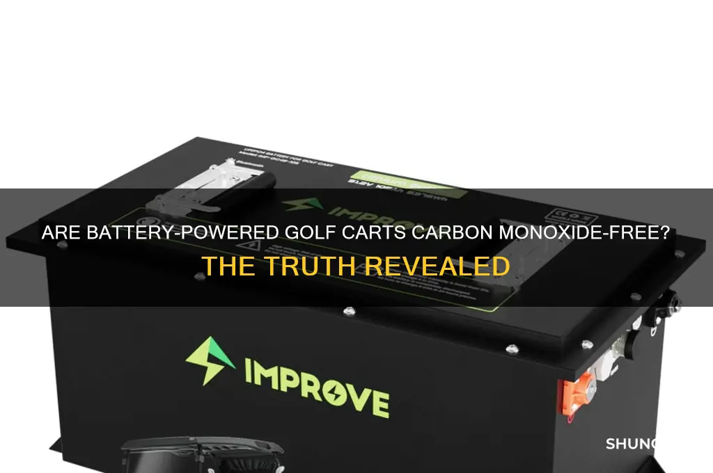 do battery powered golf carts emit carbon monixide