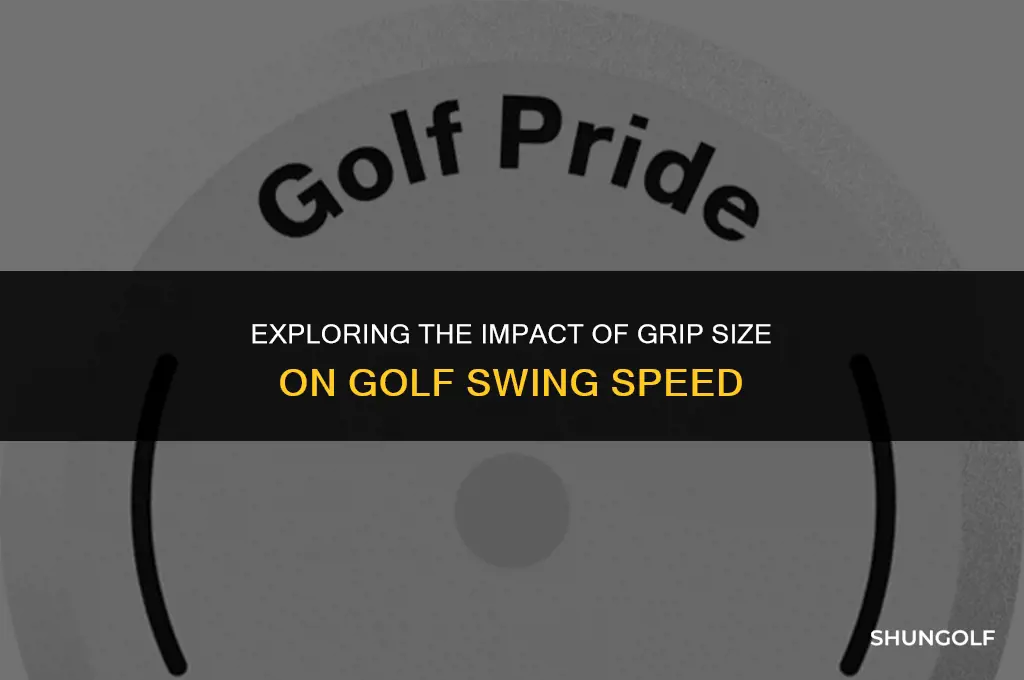 do bigger grips in golf slow you down