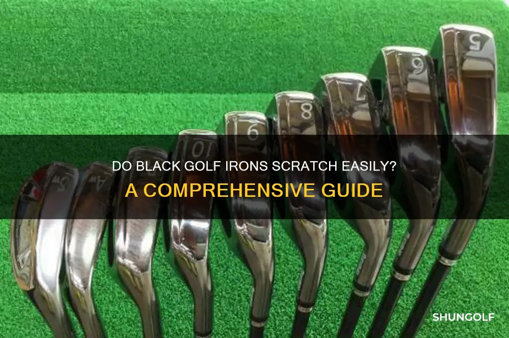 do black golf irons scratch
