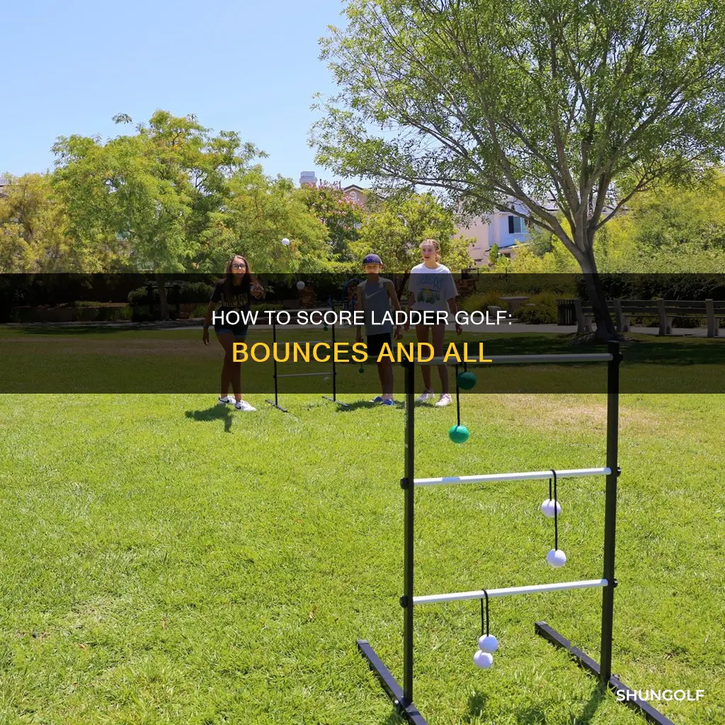 do bounces count in ladder golf