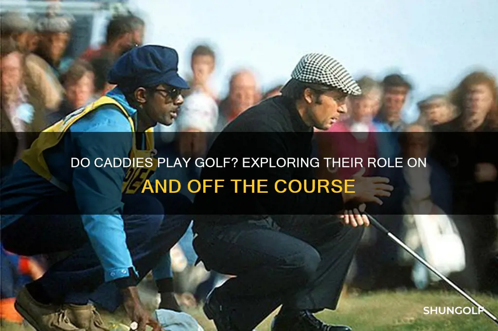 do caddies play golf