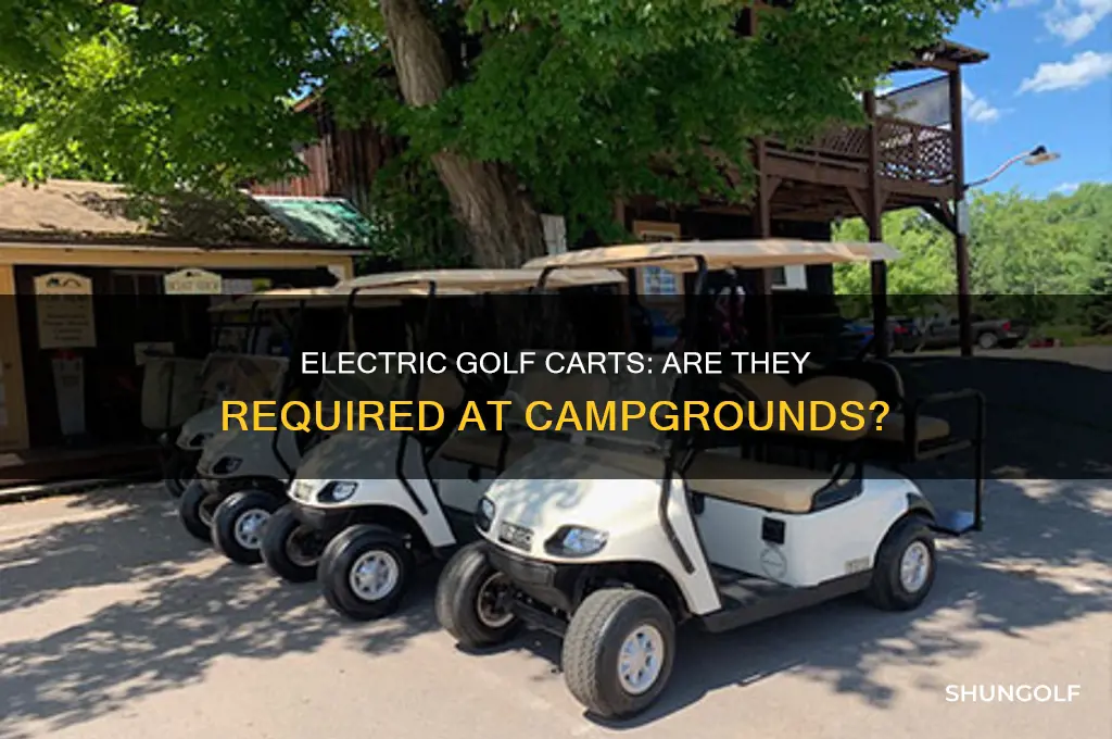 do campgrounds require electric golf carts