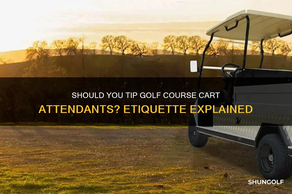 do cart attendants get tips golf course