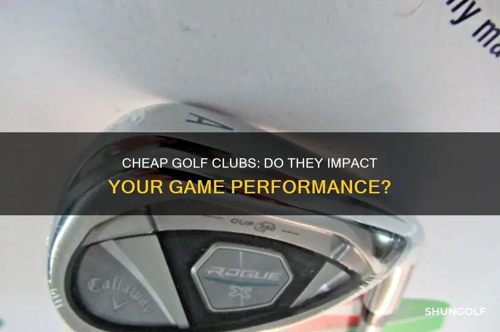 do cheap golf clubs make a difference