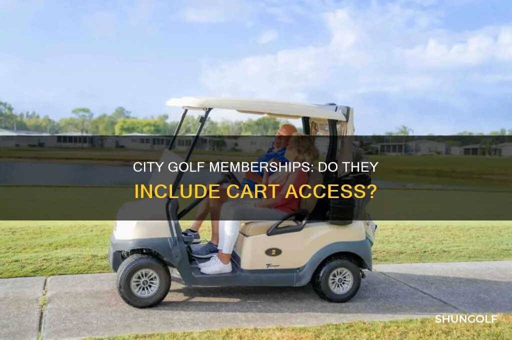 do city golf memberships include carts