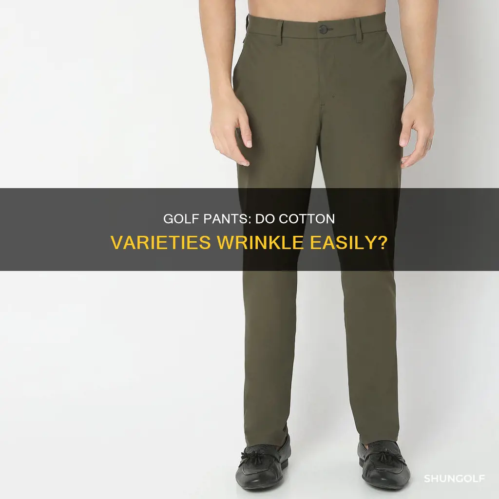 do cotton golf pants wrinkle