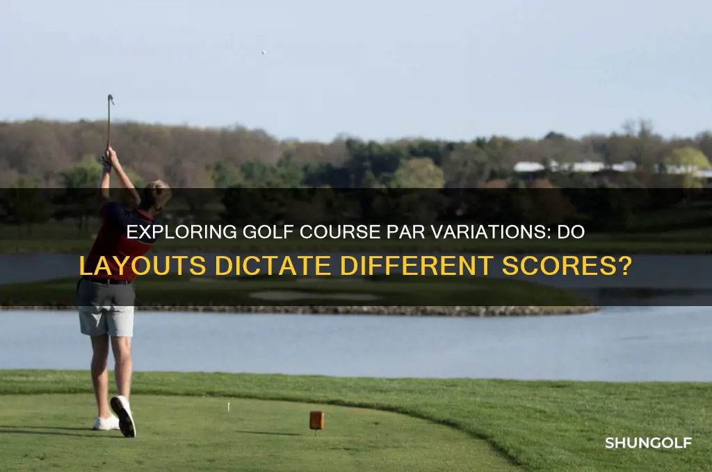 do diffierent golf courses have different pars