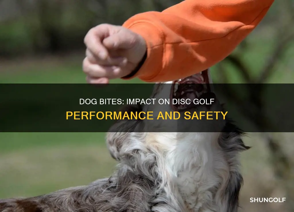 do dog bites affect disk golf